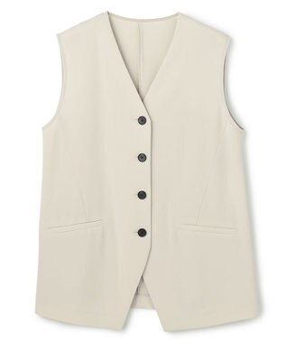 uncrave クールタッチツイル ジレ グレージュ