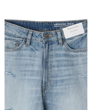 AMERICAN HOLIC ダメージデニムパンツ Light Indigo