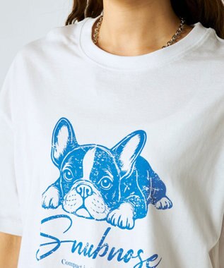 OP／FILA 【Ocean Pacific】かすれプリントTシャツ ホワイト