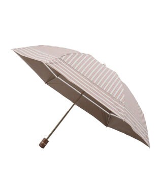 MOONBAT GRACY(グレイシー) 晴雨兼用日傘 折りたたみ傘 T/C Shirts stripe テラコッタ