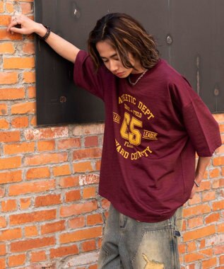 WEGO ナンバリングフットボールT（SS） ワイン