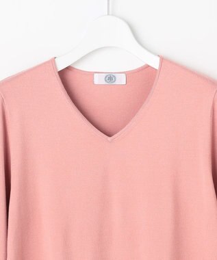 J.PRESS LADIES 【人気のため新色追加】PRINCE Vネック ニット ピンク系