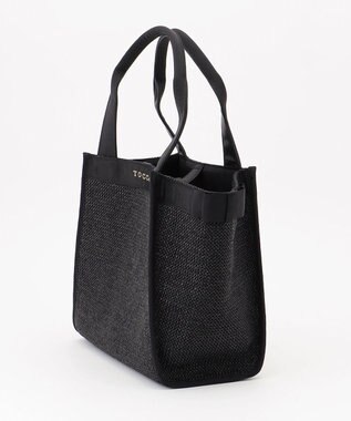 TOCCA SIDE RIBBON BASKET かごバッグ ブラック系