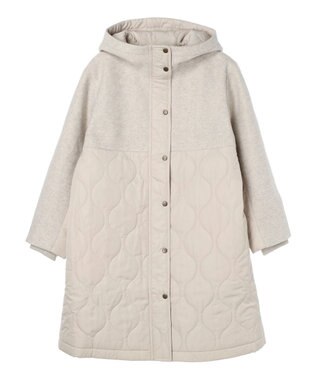 CRAFT STANDARD BOUTIQUE キルティング切替フードコート Beige