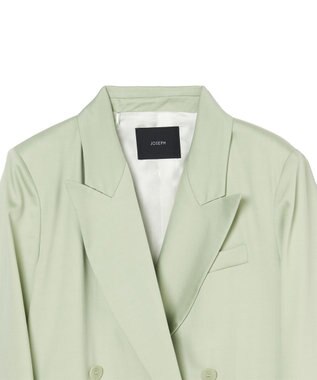 JOSEPH ソフトビスコーステーラリング　ダブルブレステッドジャケット Matcha