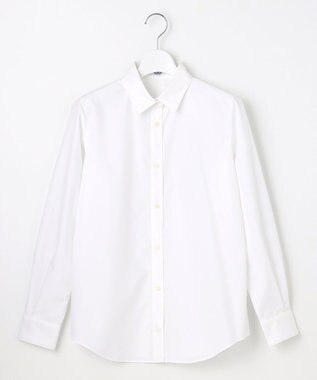 J.PRESS LADIES S 【洗える・抗菌防臭】100/2ホワイトブロード シャツカラー ブラウス ホワイト系