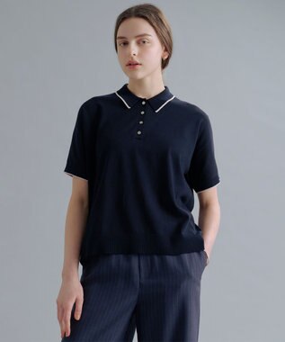 J.PRESS LADIES DRY COTTON ポロ ニット