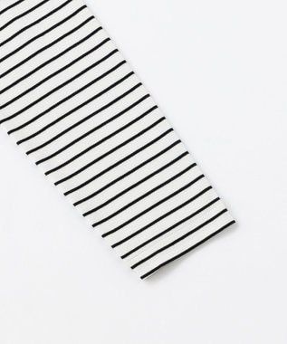 UNFILO L ラウンドテールロンT オフ×ブラック