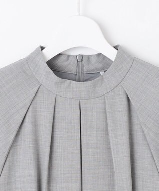 自由区 【洗える】ウーステッドトロ ワンピース ライトグレー