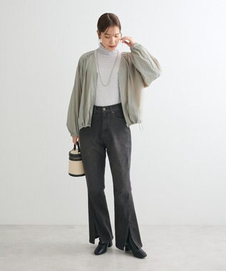 Green Parks ・Ｐｅｔｉｔ　Ｆｌｅｕｒ　ジャカードハイネックロンＴＥ Light Gray