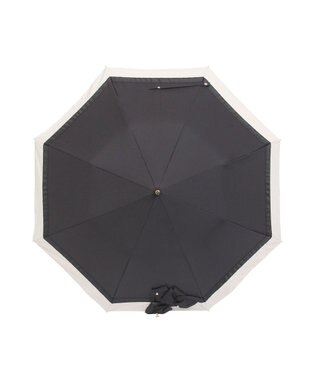 MOONBAT 【遮光/晴雨兼用日傘】LANVIN en Bleu (ランバン オン ブルー)ビジューリボン 遮熱 UV 折りたたみ傘 楽折 ブラック