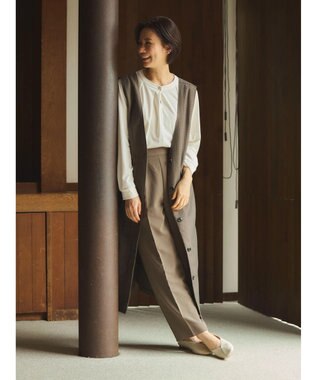 Green Parks ジレにもなる２ｗａｙＶネックジャンスカ Check