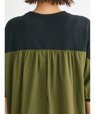 Green Parks ナイロンドッキングロゴチュニック Black