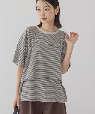 AMERICAN HOLIC 【2点セット】キャミレイヤードTシャツ Black