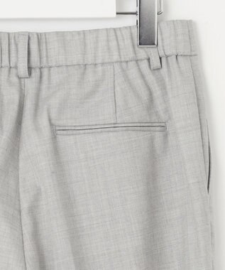 23区 クリアウールサキソニー テーパードパンツ ライトグレー系