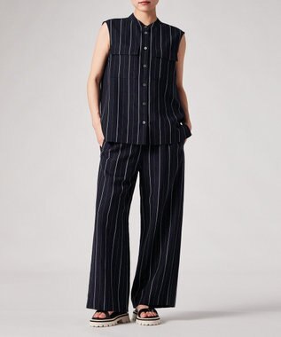 Paul Smith ストライプ ストレートパンツ ネイビー