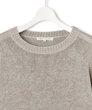 23区 S 【洗える】ブライトリリーヤーン クルーネック ニット ベージュ系