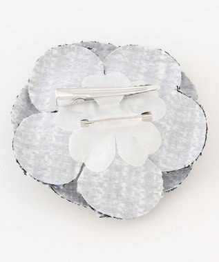 組曲 ツイードパールコサージュ ネイビー系1