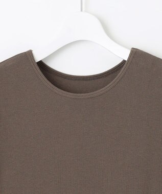 23区 L 【SLOW/一部店舗限定】コットンローンウェーブ バルーン ワンピース ブラウン系