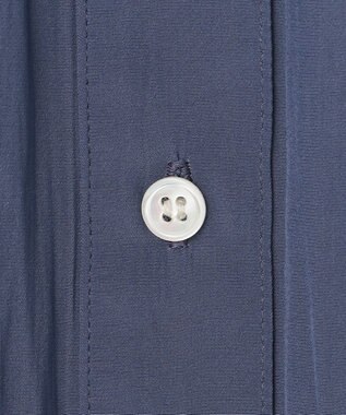 組曲 S ギャザーライトデシン ブラウス ダルブルー系