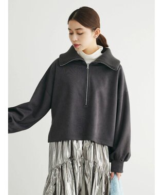 Green Parks ・ＥＬＥＮＣＡＲＥ　ＤＵＥ　スエードポンチハーフＺＩＰ Charcoal Gray