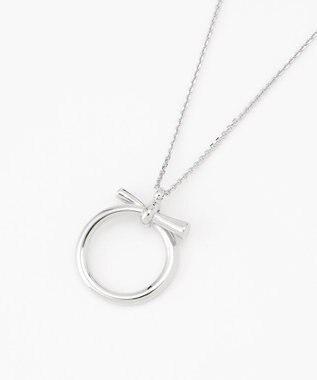 J.PRESS LADIES サークルトップ ワントップ ネックレス シルバー系