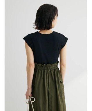 Green Parks ・ＥＬＥＮＣＡＲＥ　ＤＵＥ　リブキリカエワンピ Black