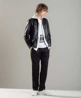 JOSEPH HOMME ヴィスコースリンクスジャガード　パーカ ホワイト系