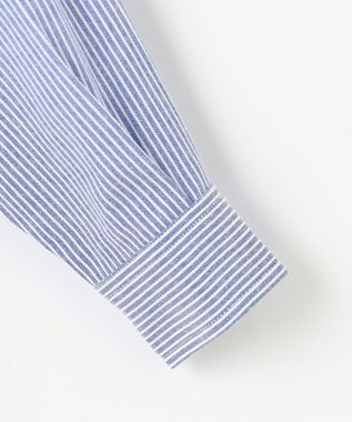 J.PRESS KIDS 【100-130cm】オックスフォード ストライプコンビシャツ ブルー系1