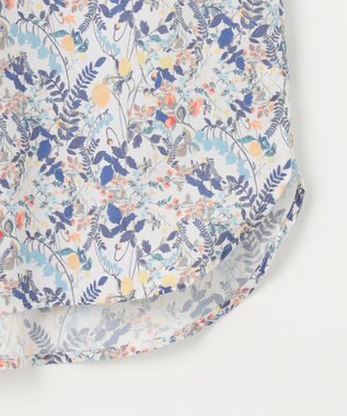 J.PRESS LADIES 【洗える】Liberty バンドカラー プルオーバー ブラウス オフ系