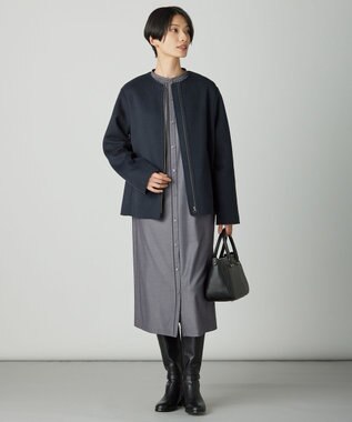 J.PRESS LADIES 【WEB限定カラーあり・2way】curve ボストン バッグ ブラック系