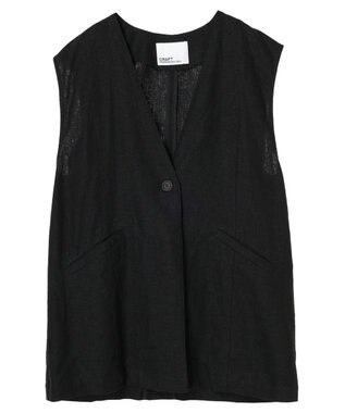 CRAFT STANDARD BOUTIQUE 【キナリノ別注】リネンレーヨンジレベスト Black