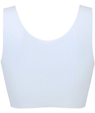 Wing ノンワイヤーブラ 【綿の贅沢】 綿混素材 ラクなのにきれい ハーフトップ KB1031 ウイング／ワコール サックス