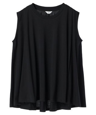 AMERICAN HOLIC 接触冷感バックフレアノースリーブプルオーバー Black