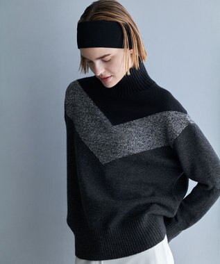 ICB ニットヘアバンド ブラック系