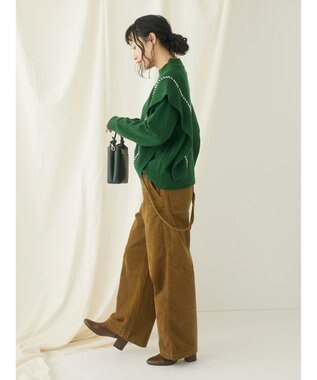 CRAFT STANDARD BOUTIQUE ハンドステッチニットプルオーバー Green