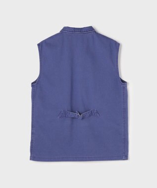 GRACE CONTINENTAL ヘリンボーンツイルジレ ネイビー