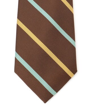 J.PRESS MEN 【定番】オーセンティックレジメンタル ネクタイ ブラウン系2