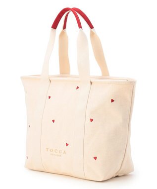 TOCCA 【chayさん着用・WEB＆一部店舗限定】LUCKY SHOWER TRAVELING TOTE トラベルキャンバストート レッド系1
