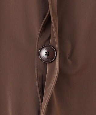 J.PRESS MEN スタンドカラーコート / デタッチャブルフード ブラウン系