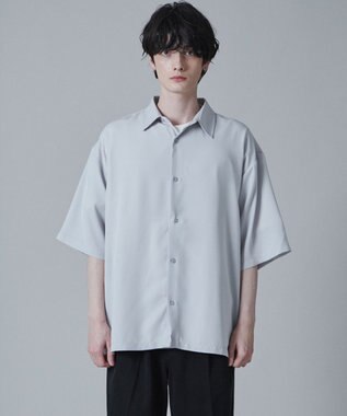 WEGO トロミBIGシャツ（S） ライトグレー