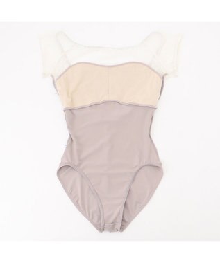 Chacott 【AKANE TAKADA】フレンチスリーブレオタード ベージュ