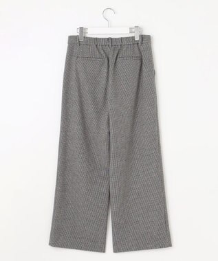 J.PRESS LADIES 【洗える】チェルビック チェック セミワイド パンツ ライトグレー系3
