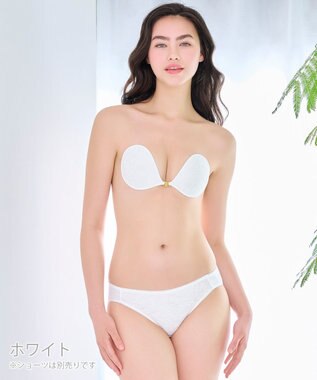 BRADELIS New York 【NuBra / ナチュラルタイプ】ヌーブラ・エアーライト カリーナ  蒸れにくい バックレス コレクション デザインヌーブラ 正規品 ホワイト