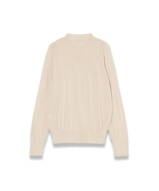 JOSEPH 【WEB&OUTLET限定・洗える】コットンシルクリブ　カーディガン Ivory
