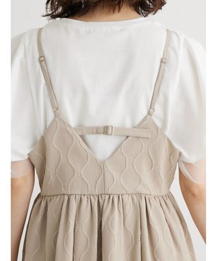Green Parks ・ＥＬＥＮＣＡＲＥ　ＤＵＥ　ジャカードキャミワンピ Beige