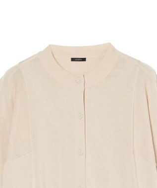 JOSEPH 【WEB&OUTLET限定・洗える】コットンシルクリブ　カーディガン Ivory