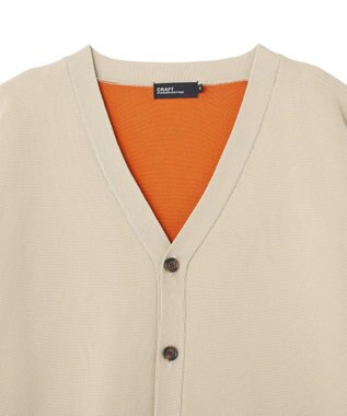 CRAFT STANDARD BOUTIQUE ウォッシャブルVネックカーディガン Beige