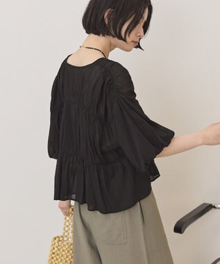 AMERICAN HOLIC フロントリボンブラウス Black