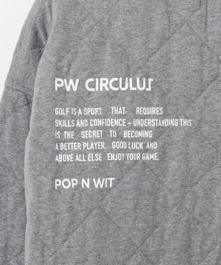 PW CIRCULUS 【裏地付き/防寒】【MEN】キルティングスエットプルオーバー グレー系